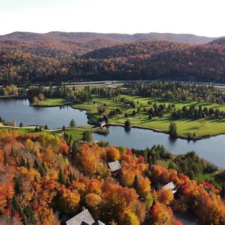 Breathtaking Log House With Hottub - Summer Paradise In Tremblant Saint-Faustin Exterior photo