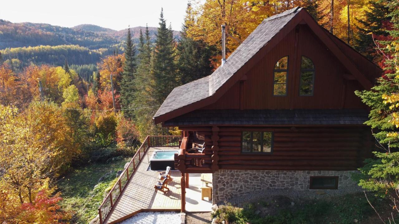 Chalet Breathtaking Log House With Hottub - Winter Paradise In Tremblant Saint-Faustin